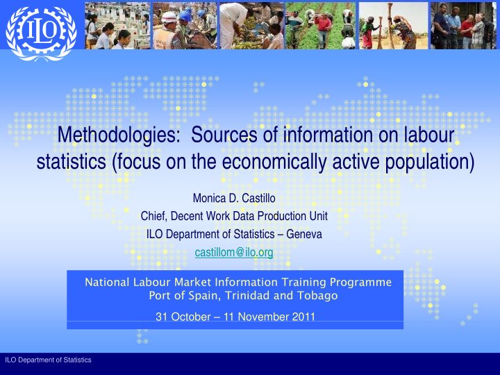 methodologies sources of information on labour statistics
