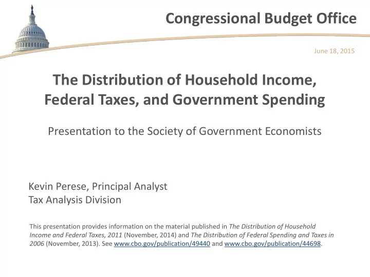 congressional budget office
