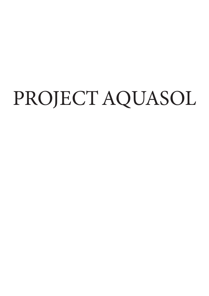 project aquasol welcome to project aquasol at this