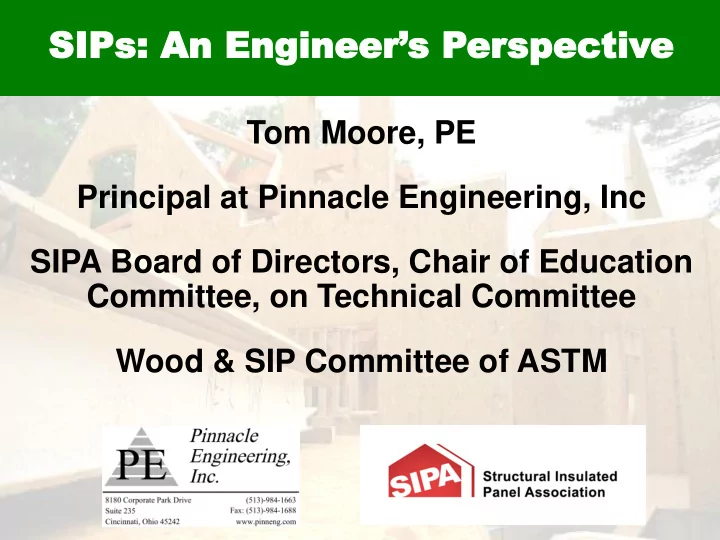 sips an engineer s perspective