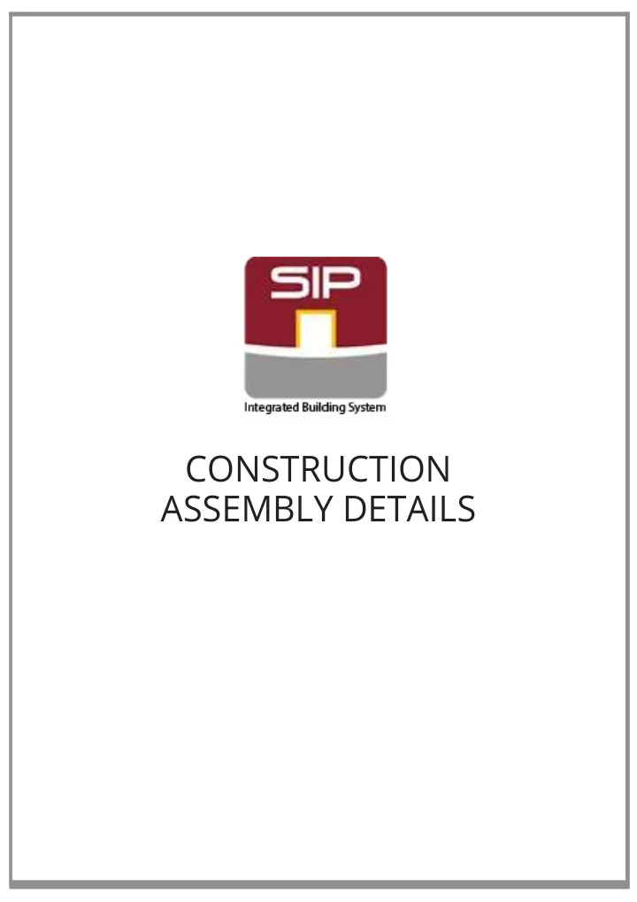 construction assembly details sectional view