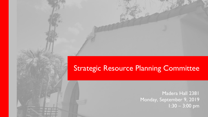 strategic resource planning committee