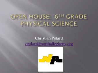 Christian Polard  cpolard@northallegheny.org  Textbook: Glencoe/McGraw-Hill  Website: