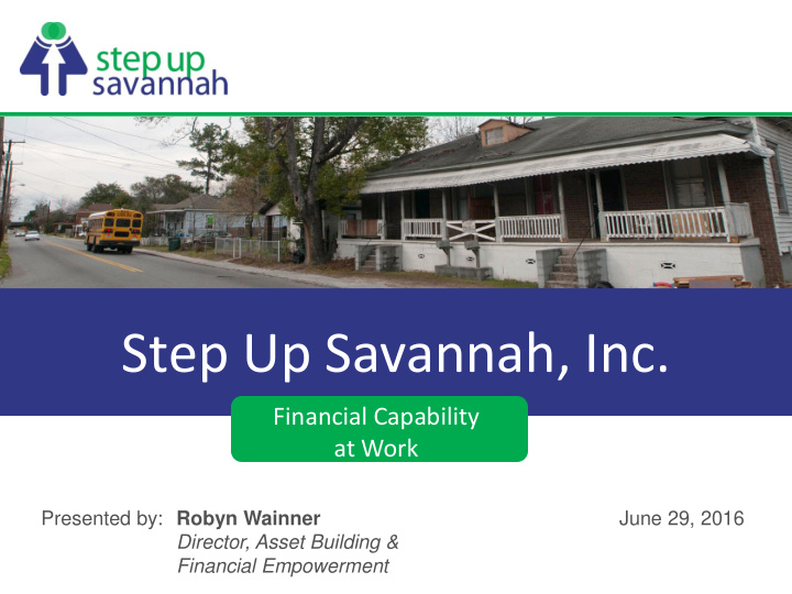 step up savannah inc