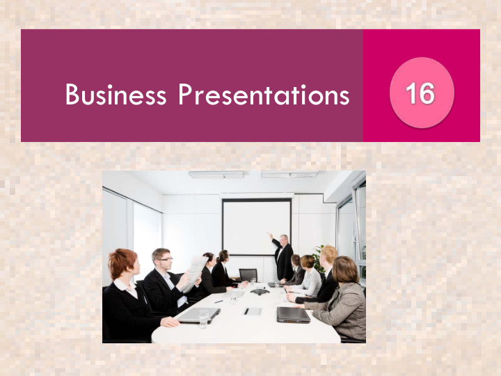 business presentations