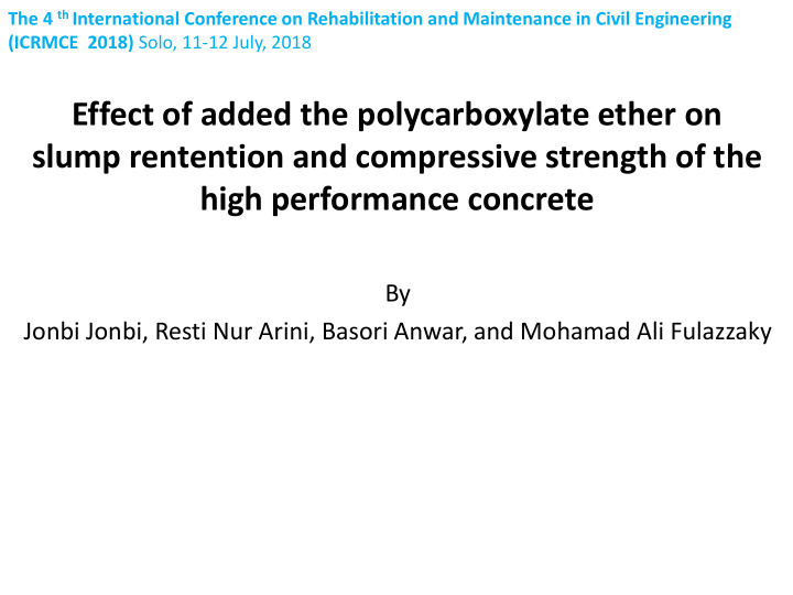 high performance concrete