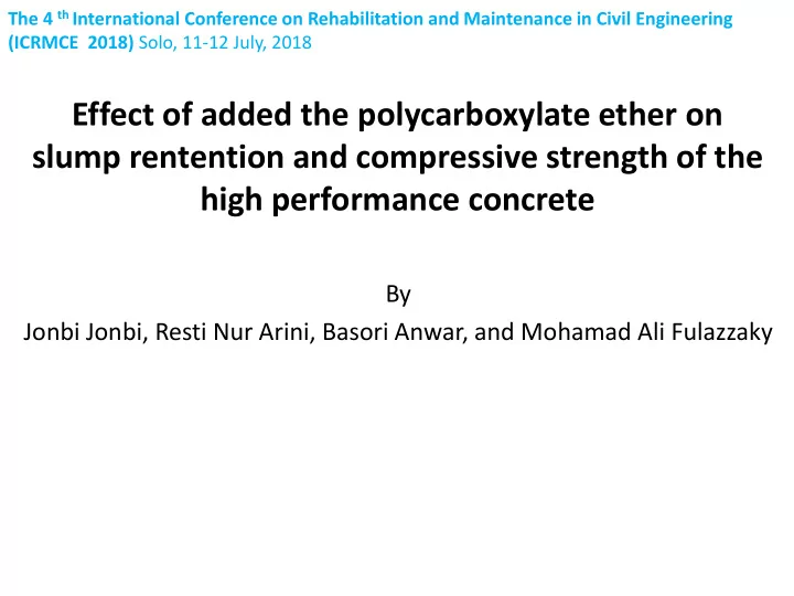 high performance concrete
