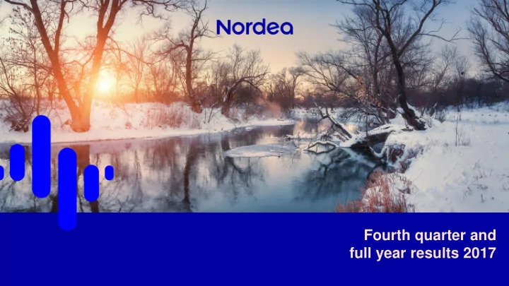 fourth quarter and full year results 2017 disclaimer