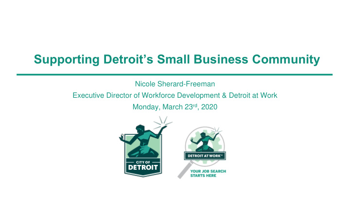 supporting detroit s small business community