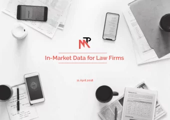 In-Market Data for Law Firms  11 April 2018  MARKETING CHANNEL  LET ME INTRODUCE YOU TO  OUR