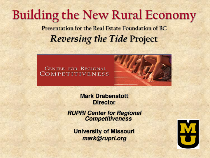 building the new rural economy