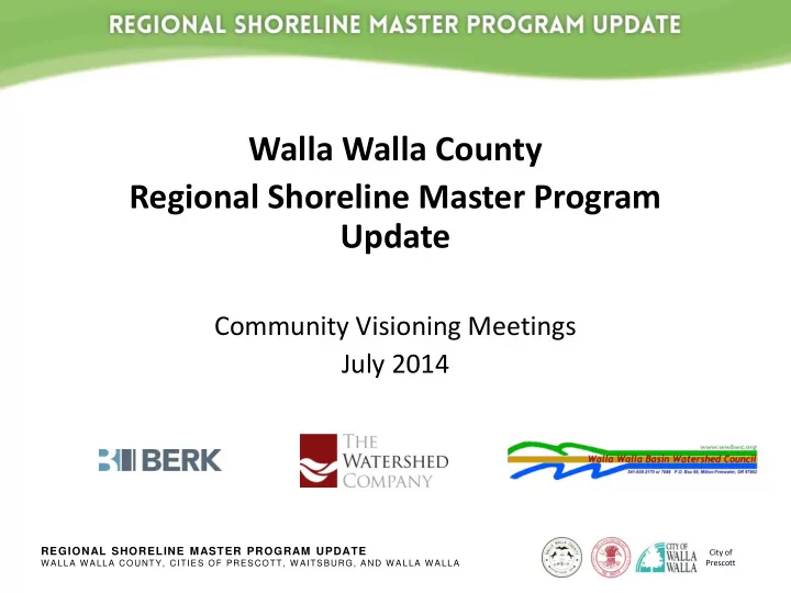 walla walla county regional shoreline master program