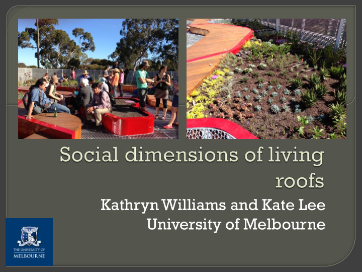 kathryn williams and kate lee university of melbourne