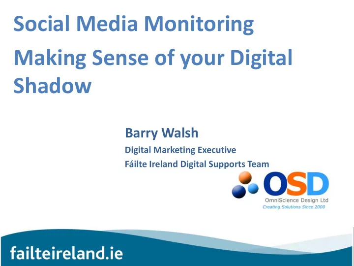 social media monitoring