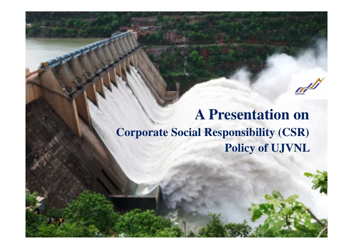 a presentation on