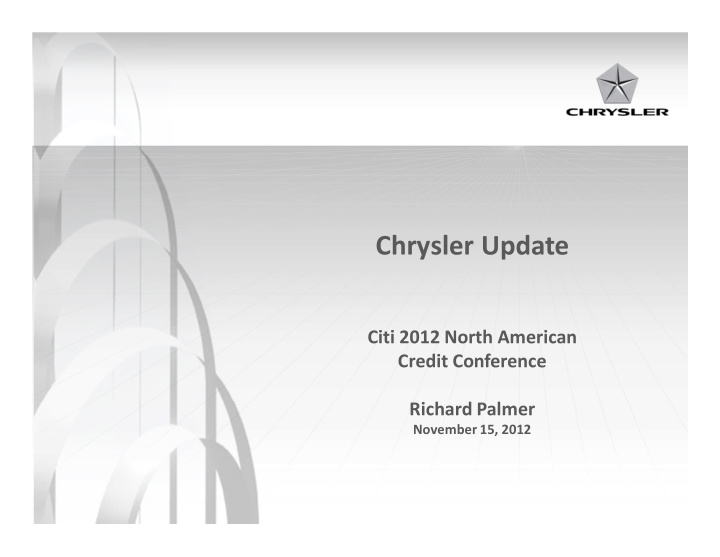 chrysler update