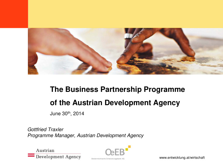 the business partnership programme of the austrian