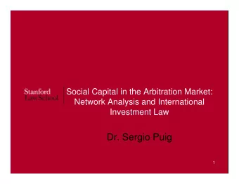 Dr. Sergio Puig  1  PROBLEM  Non-elite actors are systematically excluded  from the