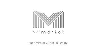 Shop Virtually. Save in Reality. Vimarket.io Case Study  - Vimarket was a result of founders'