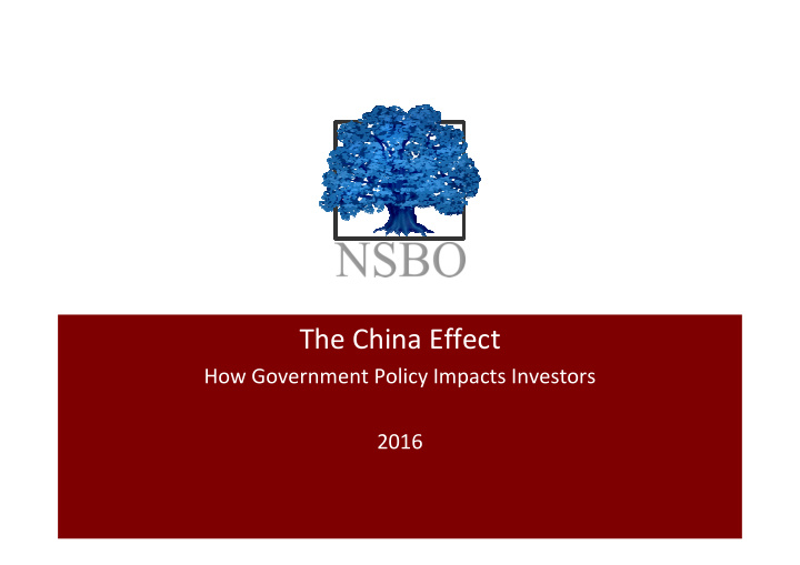 the china effect