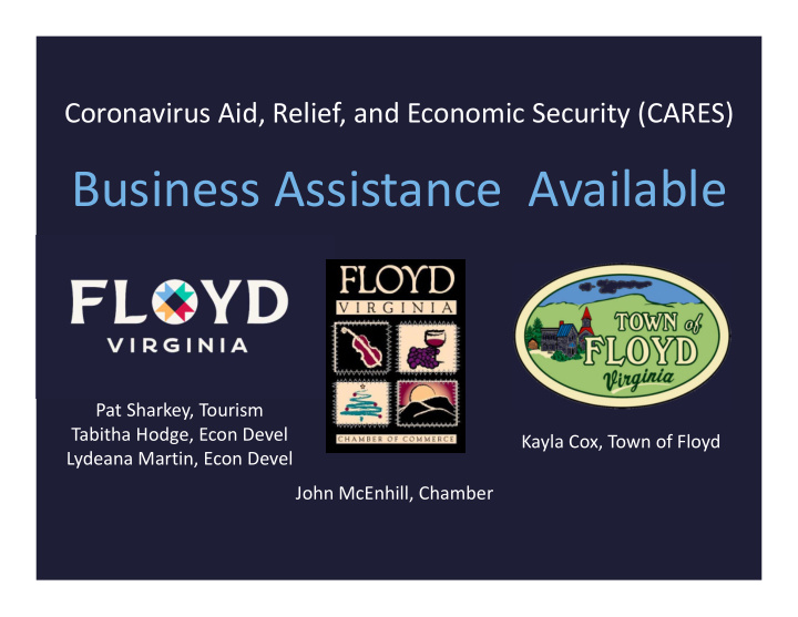 business assistance available