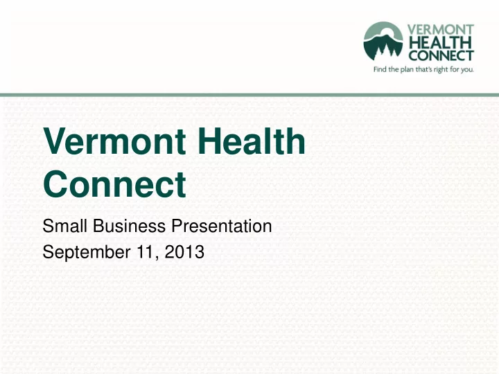 vermont health