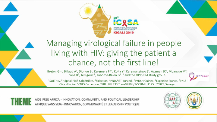 managing virological failure in people