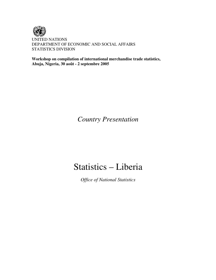 statistics liberia