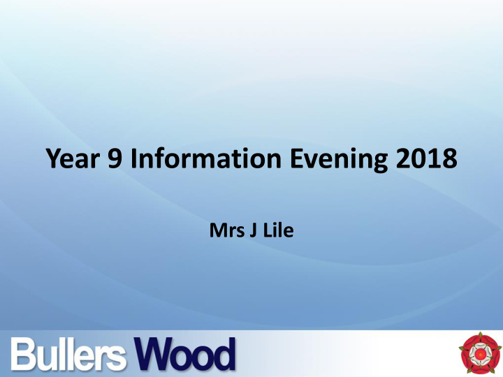 year 9 information evening 2018