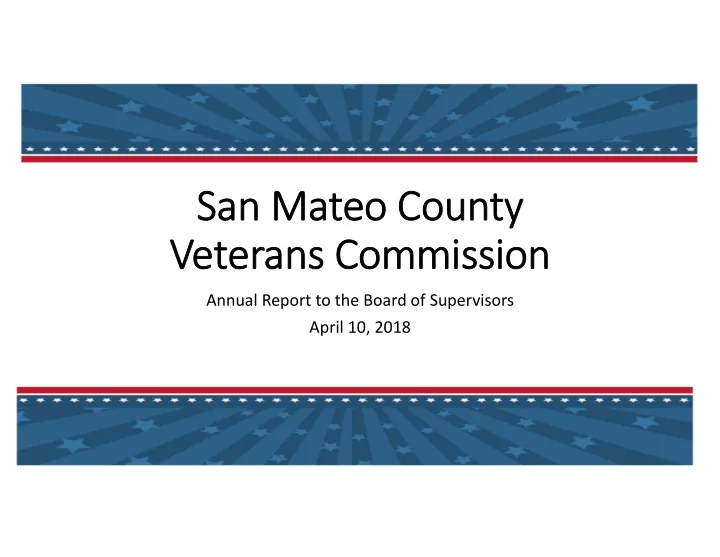 san san mate mateo coun county ty ve veterans comm