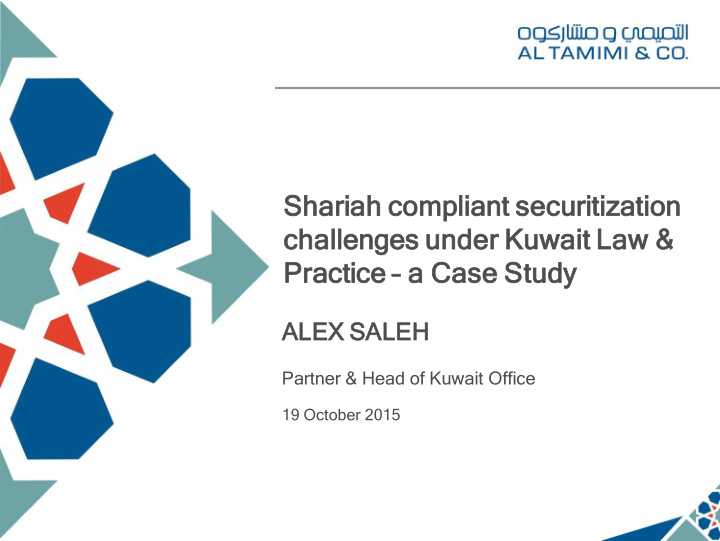 shariah iah compliant pliant secur uritiz tization ation