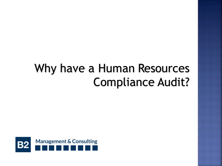 why have a human resources compliance audit which apply