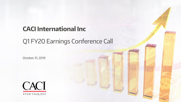 caci international inc q1 fy20 earnings conference call
