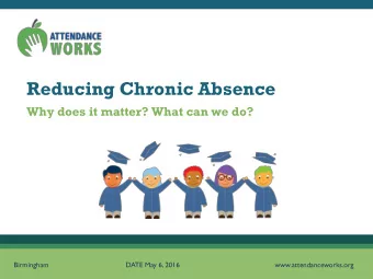 Reducing Chronic Absence  Why does it matter? What can we do?  Birmingham  DATE May 6, 2016