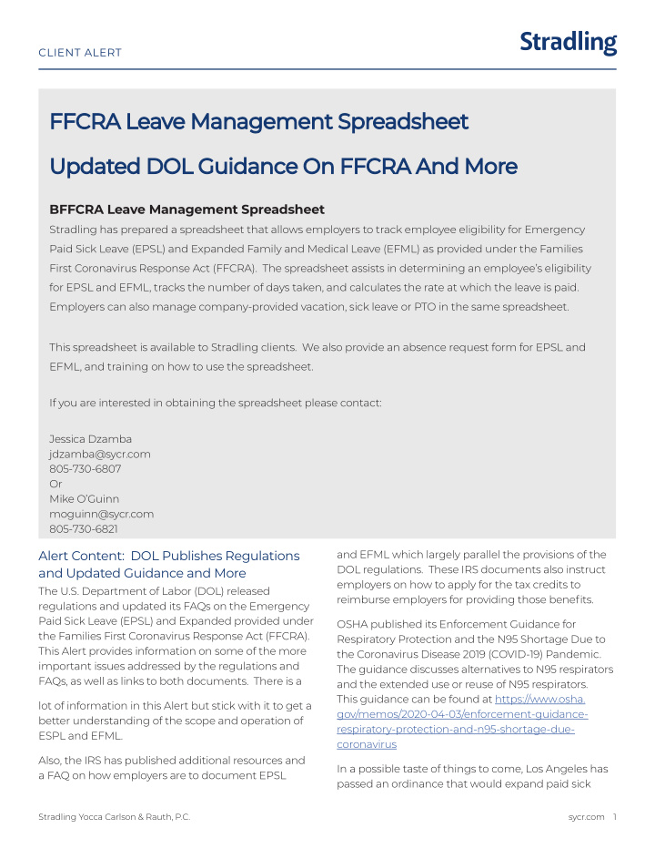 ffcra leave management spreadsheet ffcra leave management