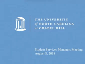 Student Services Managers Meeting  August 8, 2018  Online Syllabus Management (OSM) Tool