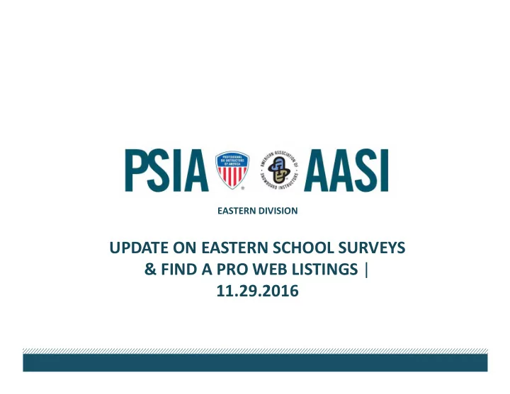 update on eastern school surveys find a pro web listings