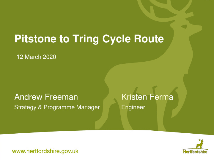 pitstone to tring cycle route