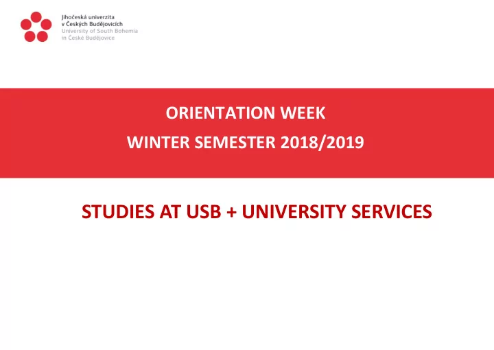 studies at usb university services