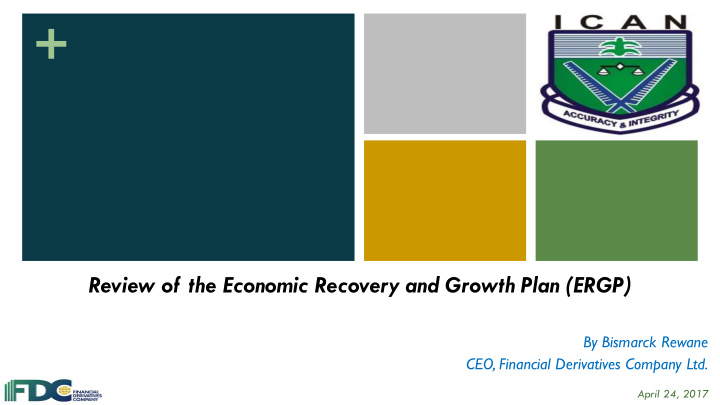 review of the economic recovery and growth plan ergp by