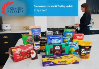 Pensions agreement &amp; Trading update  20 April 2020  CONTENTS  Overview  1  2  Pension agreement