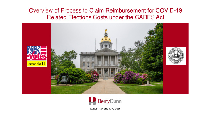 overview of process to claim reimbursement for covid 19