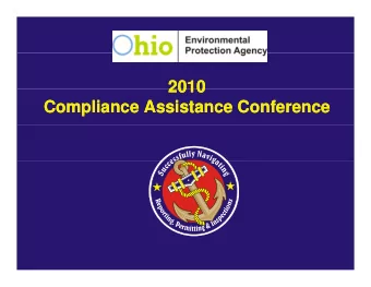 2010  2010  2010  2010  Compliance Assistance Conference  Compliance Assistance Conference  Do I