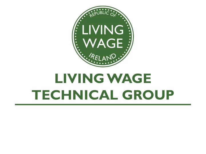 technical group t echnical group presentation