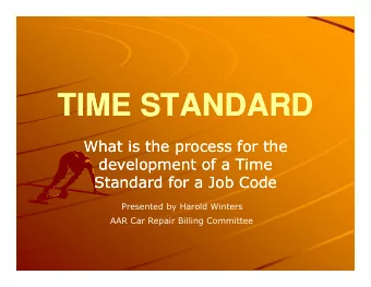 TIME STANDARD  TIME STANDARD