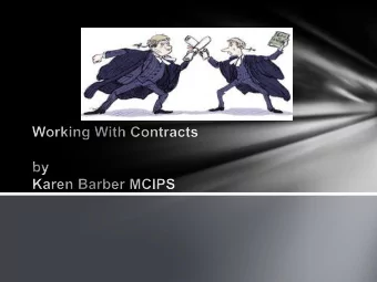 Steps to Creating a Contract    Tender Process (OJEU or Non-OJEU)   Advertised via Tender