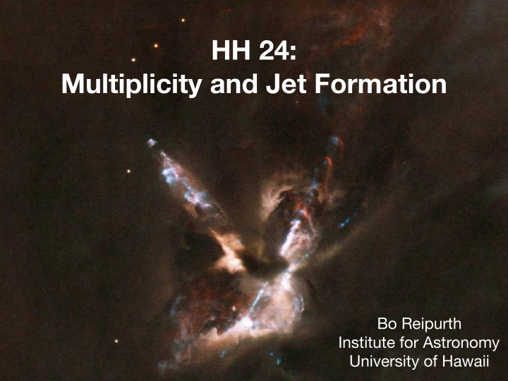 hh 24 multiplicity and jet formation