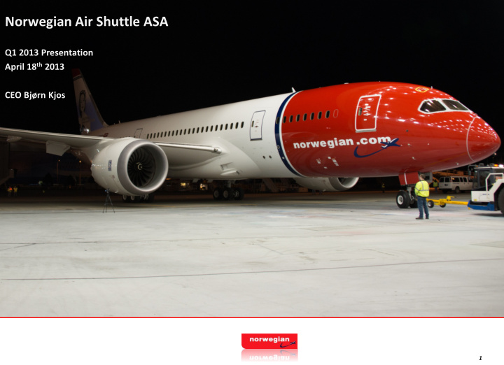 norwegian air shuttle asa