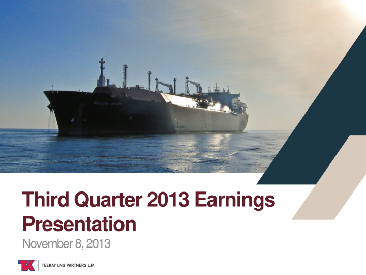 third quarter 2013 earnings