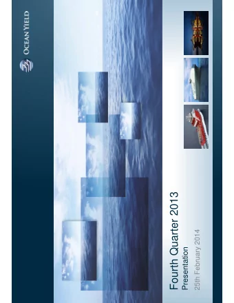 Fourth Quarter 2013  25th February 2014  Presentation  Fourth quarter 2013 highlights  Fourth